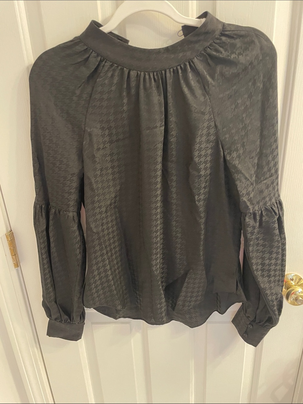 Veronica Beard Cicely Silk Black Blouse